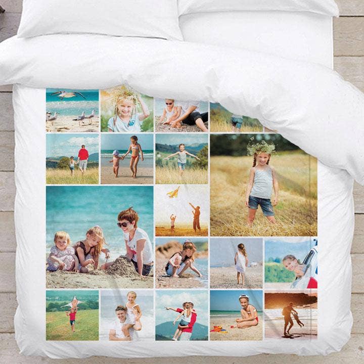Monogramonline Inc. - Wholesale Throw Blanket - <h2>Build Your Own Design Custom Photo Collage Blanket | Blanket Personalized With Your Pictures</h2> <p><span style="color: #ff0000;"><strong>LIMITED TIME SALE 50"x60" Large Blanket</strong></span></p>4