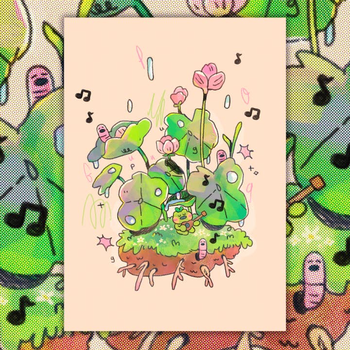 Sérénade-moi avec un ukulélé ✿ Art Print pour la vente par pogpals