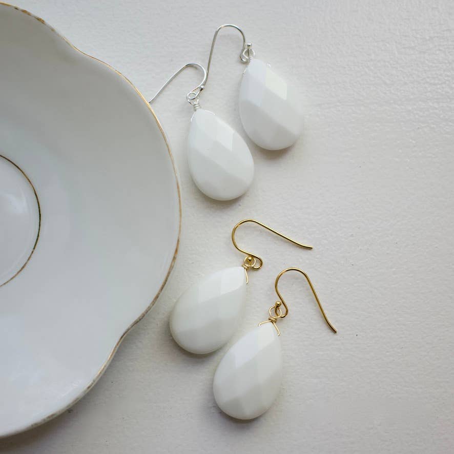 a.v. max - Wholesale Dangle Earrings - Serena Statement Semi Teardrop Earrings12