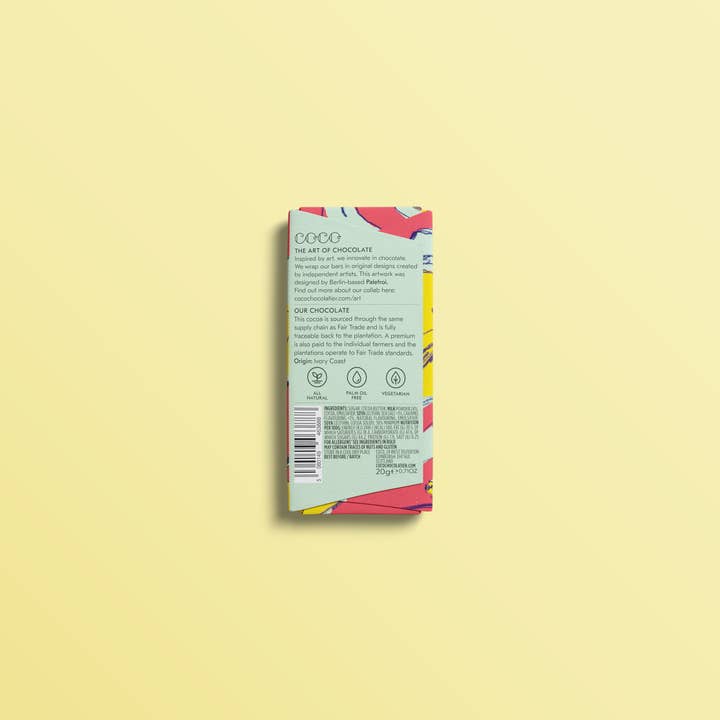 COCO Chocolatier - Wholesale Chocolate Bar - Salted Caramel Milk Mini Chocolate Bar (Pack of 24)