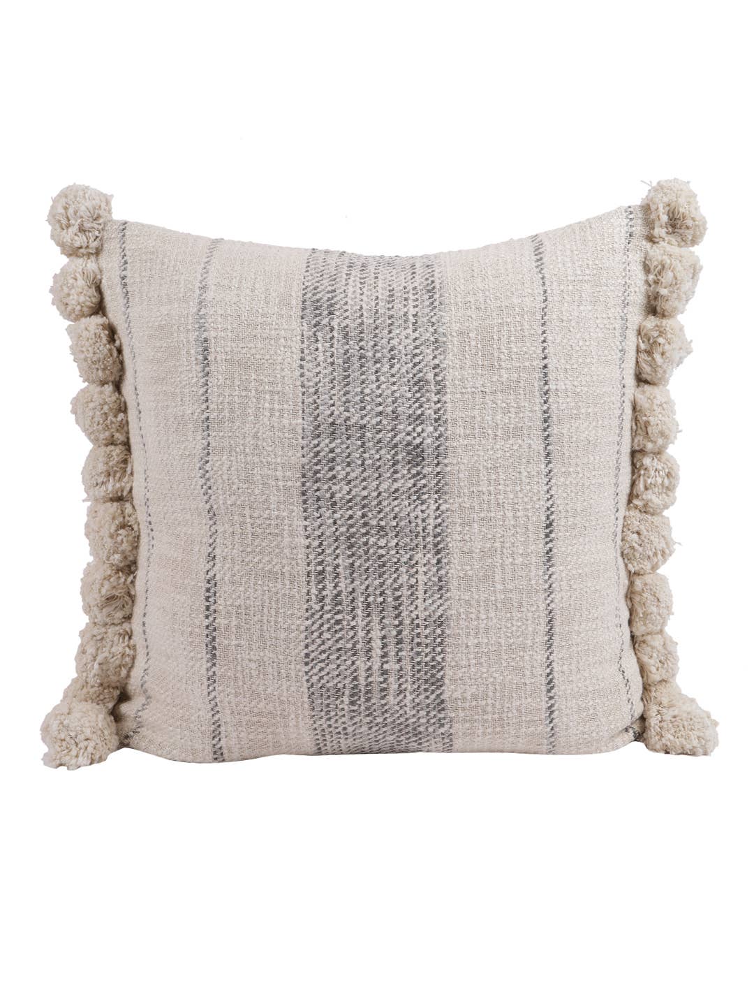 Eyda Homes - Wholesale Throw Pillow Cover - Stripe Pom Pom pillow cover | Discounted accent pillow cover6