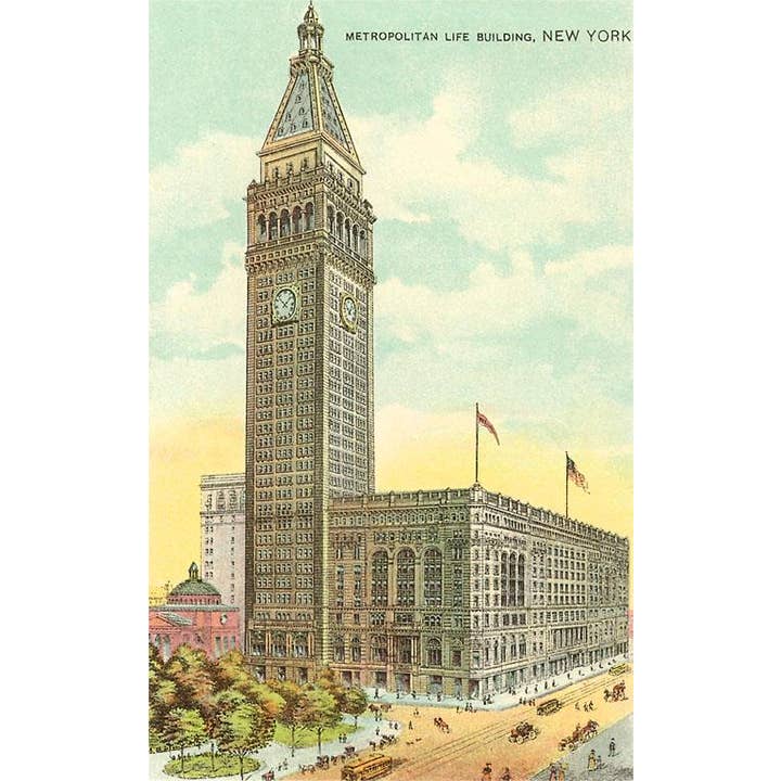 Found Image Press - Wholesale Sticker - Sticker NY-291 Metropolitan Life Building, New York City0