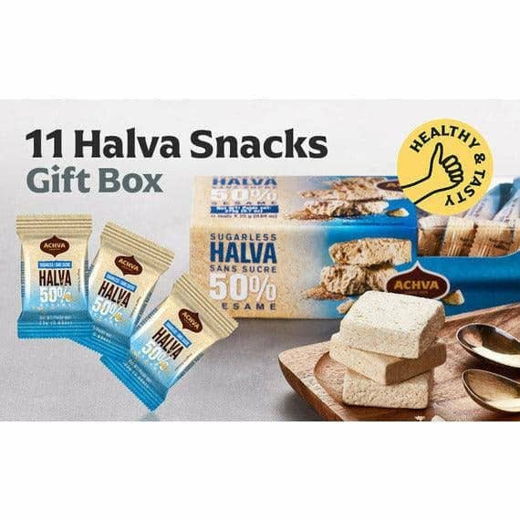 Galil Brands - Wholesale Snack bar - Sugar-Free Halva Snack Gift Box | Achva | 9.7 oz9