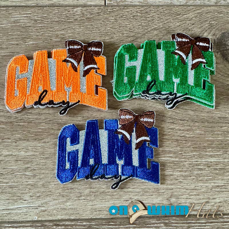 On a Whim Hats - Wholesale Patch - Gameday Glitter Iron-On Patch0