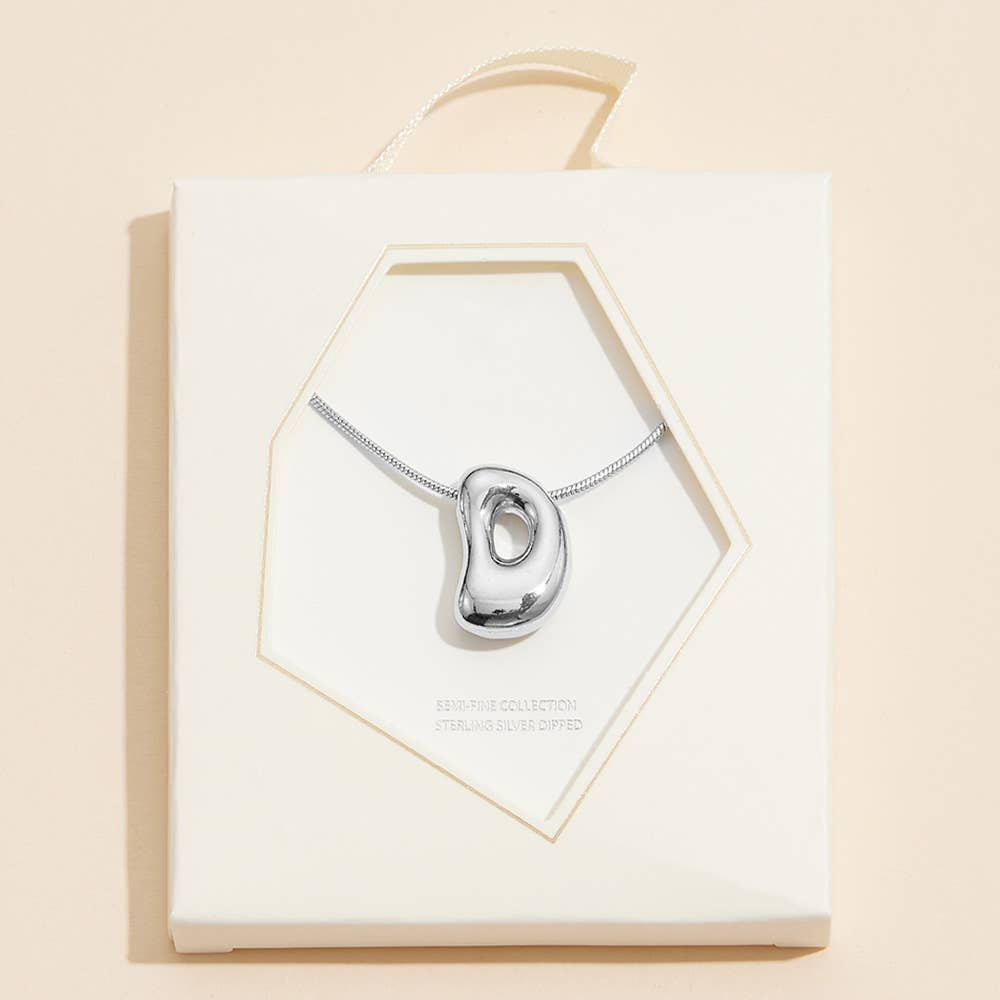 Sensibling Corp. - Vente Colliers à pendentif - Colliers Monogrammes Bulles Lettres Variées Trempés Or 18K8