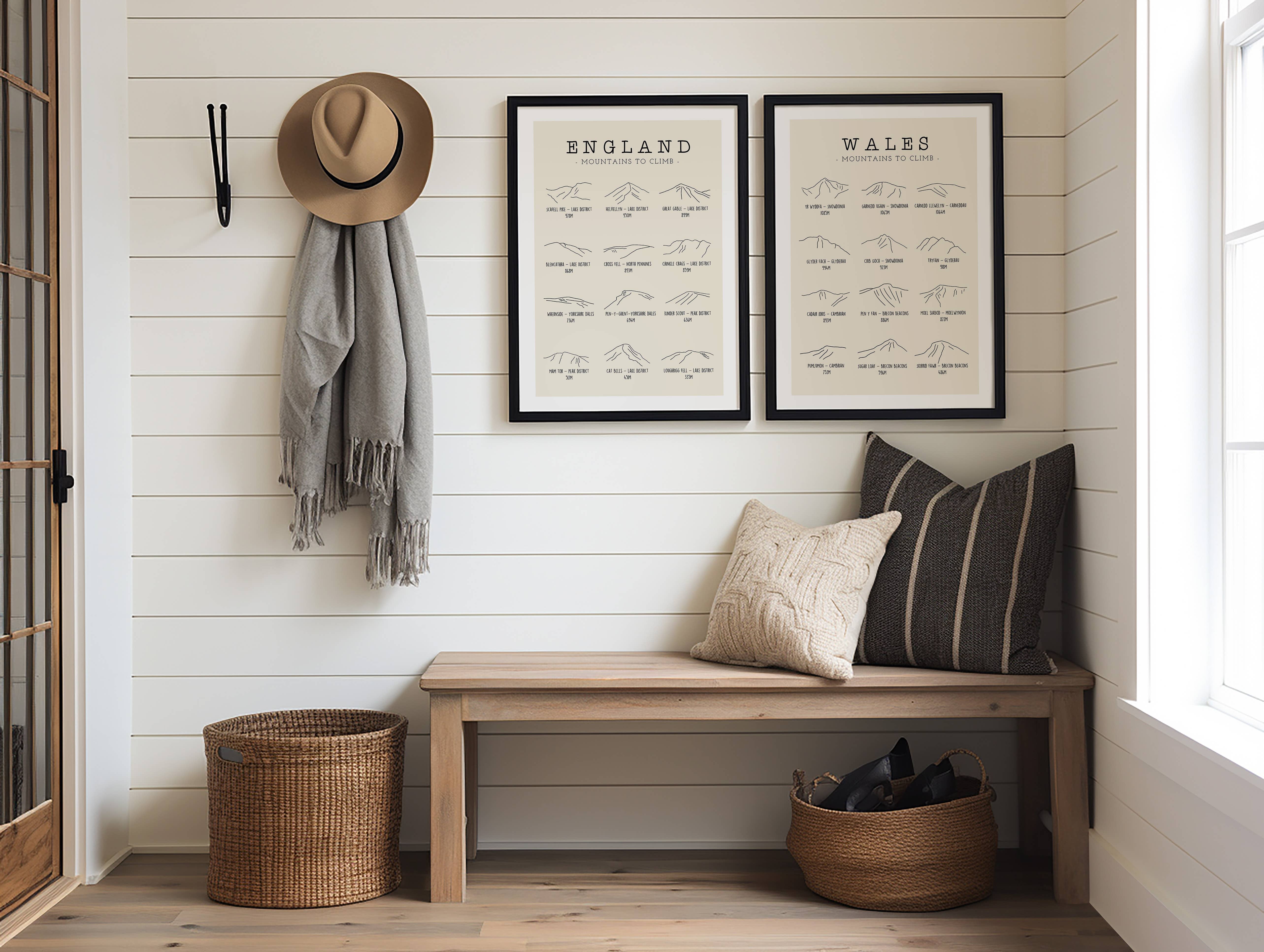 Jude River Design – wholesale Art print – Wales Minimalist Mountain Line Art Print 3