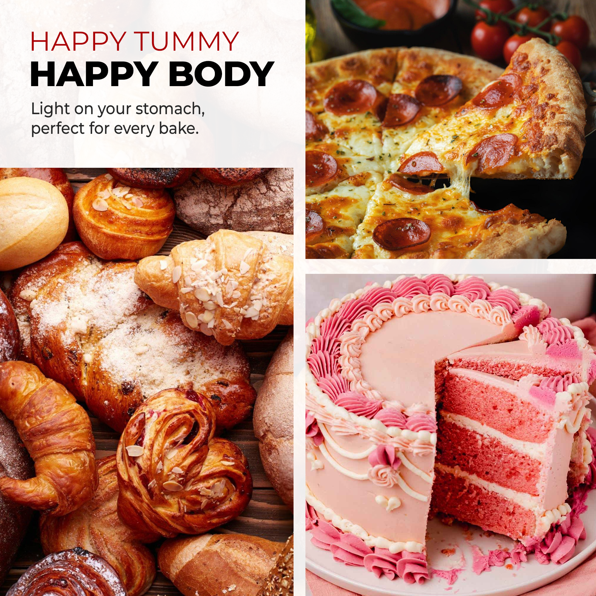 Manny’s Choice - Wholesale Meel - All-purpose natuurlijke type 0 bloem – 100% Europees tarwe, 2lbs5