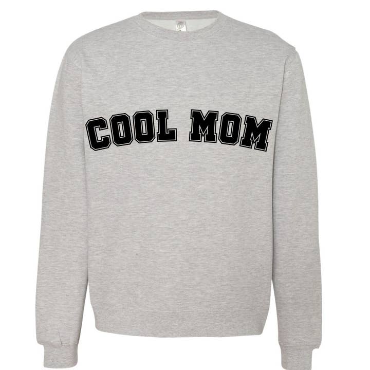 Cool Mom Varsity Pullover Crewneck Sweatshirt for wholesale by NASTIK