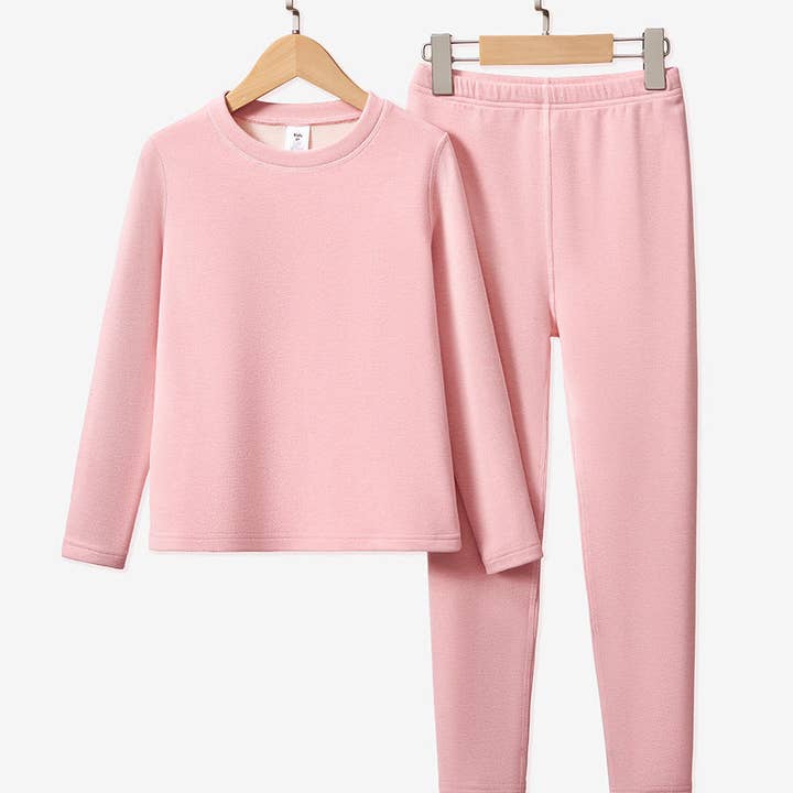 Set di base a manica lunga termico per bambini per la vendita all'ingrosso da parte di The Find Peaks