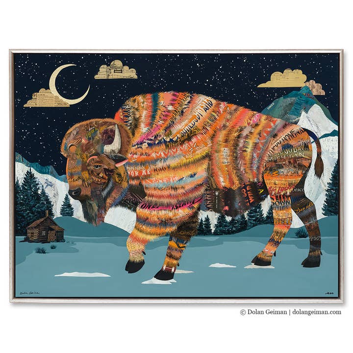 Canvas Art | Bison Art | UNDER THE MILKY WAY for wholesale by Dolan Geiman