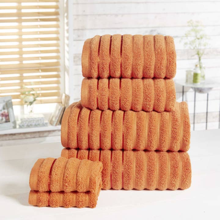 Rapport Home Furnishings Limited – Großhandel Handtuchset – geripptes Handtuch 6PC