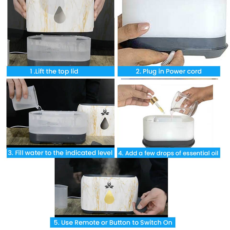 Incense Sticks - Wholesale Electronic Diffuser - Essential Oil Diffuser With Flame Light (Agni )6