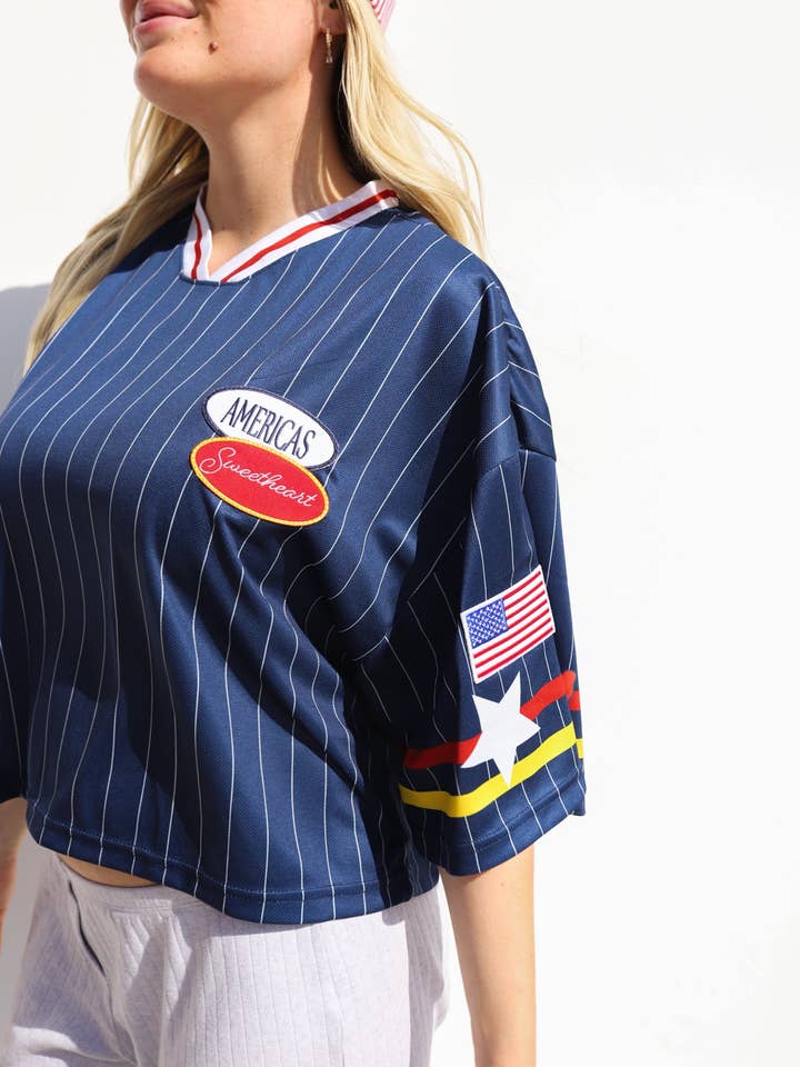 KAXI - Wholesale T-Shirt - Women's - AMERICA'S SWEETHEART JERSEY (2 COLORS)12