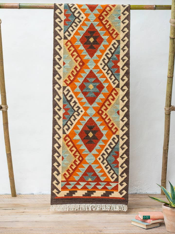 Saira Handvävstol Kelimmatta, 75 X 240cm för wholesale av Namaste