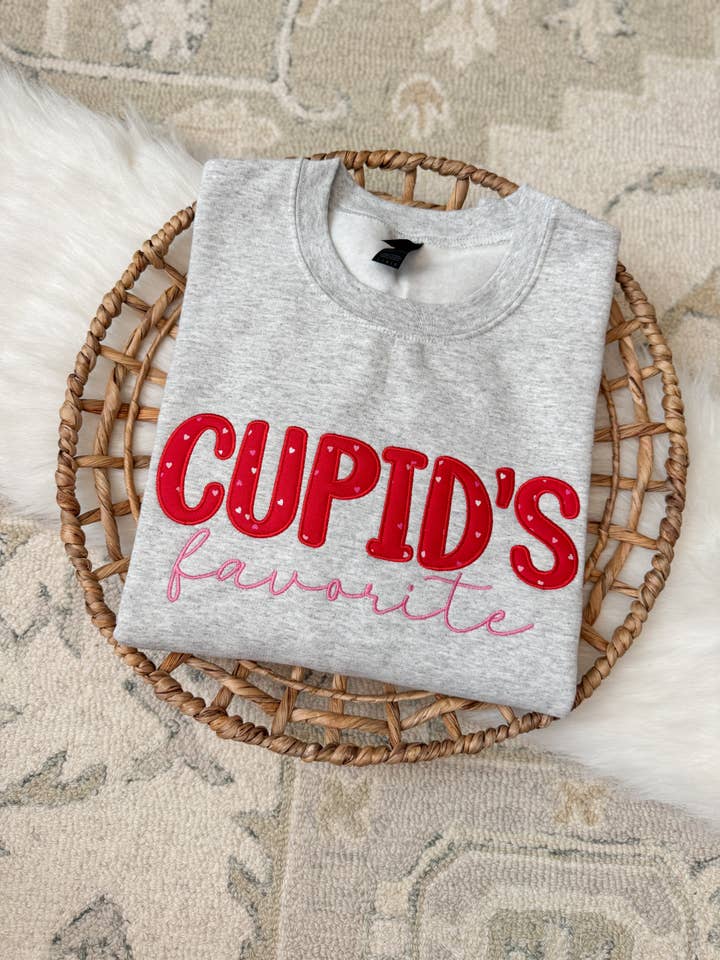 Cupids Lieblings-Valentinstag-Sweatshirt für den Großhandel von HarperNThreadCo