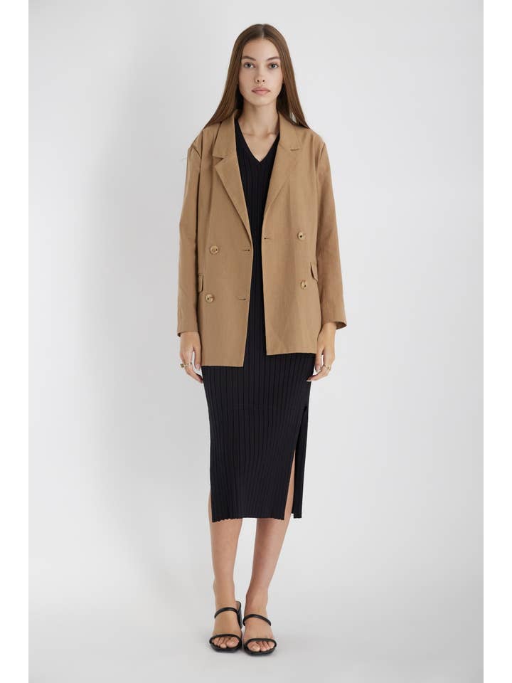 MOD REF - Wholesale Blazer - Women's - The Arla Jacket | Oversized Linen Blazer10