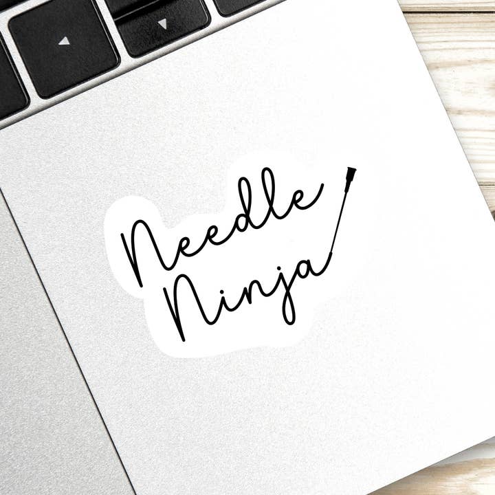 Needle Ninja IV Sticker for wholesale by Full Moon Arts & More