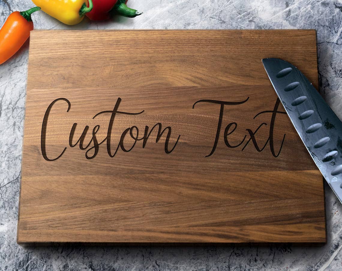 Personalized By Kate - Wholesale Cutting Board - Personalized Walnut Cutting Board 9x12 - Custom Logo or Text1