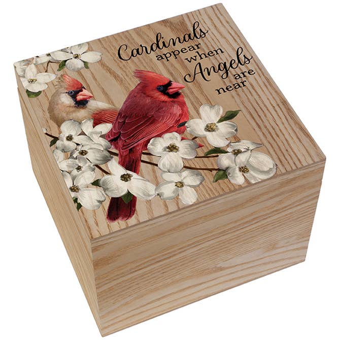 "Cardinals Appear" Memory Box for wholesale by Gift & Garden by Carson