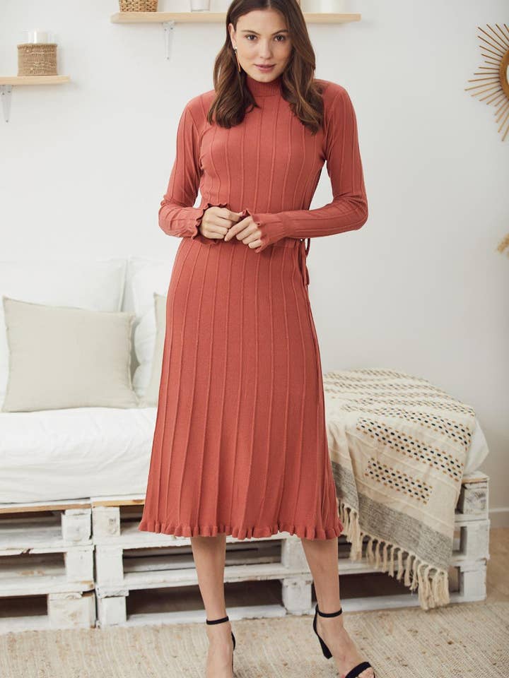 Milano Kleid in Staubrosa für den Großhandel von Coal and Honey