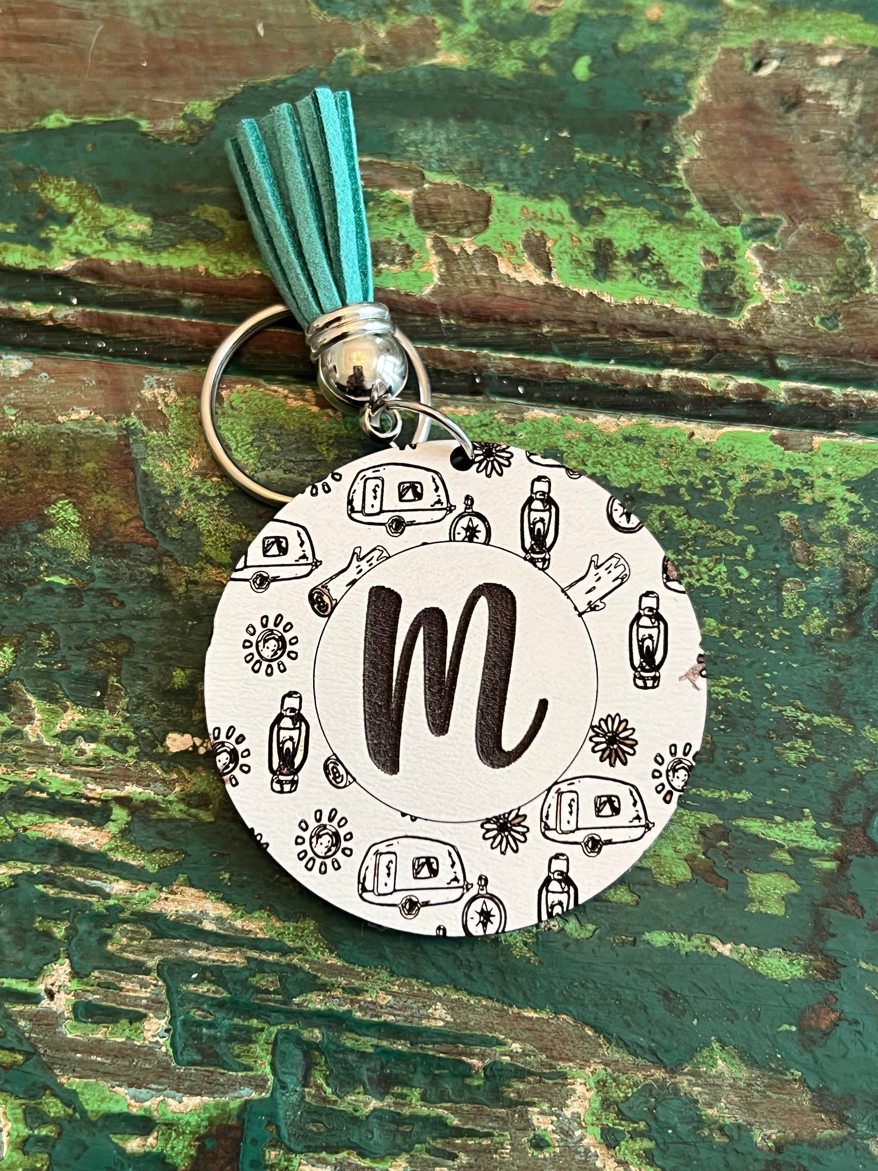 Suchfungoods - Vendita all'ingrosso Portachiavi - Donna - portachiavi con iniziale stampa camper1