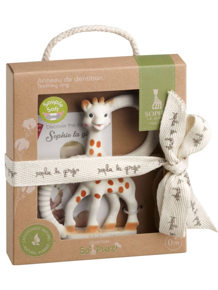 So’Pure Sophie la girafe Teething Ring for wholesale by Sophie la Girafe by Calisson Toys.