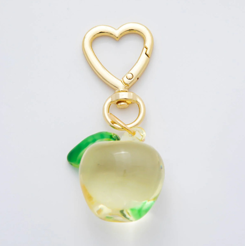 Simply Jewels - Wholesale Keychain - Women's - Apple Keychain Bag charm ✦ BC-21WB121 - BC-21WB1242