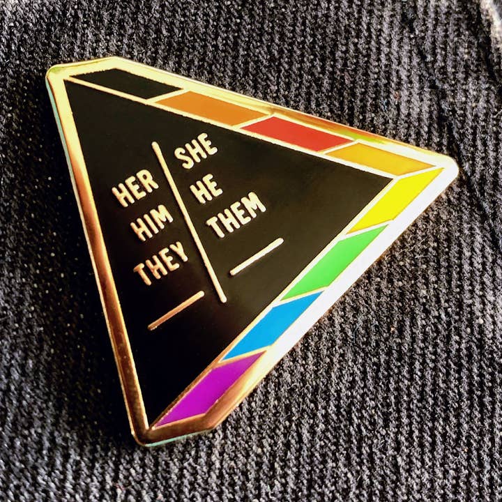 GAYPIN' – Großhandel Anstecker/Button – Fragen Sie nach meinem Pronomen-Pin0