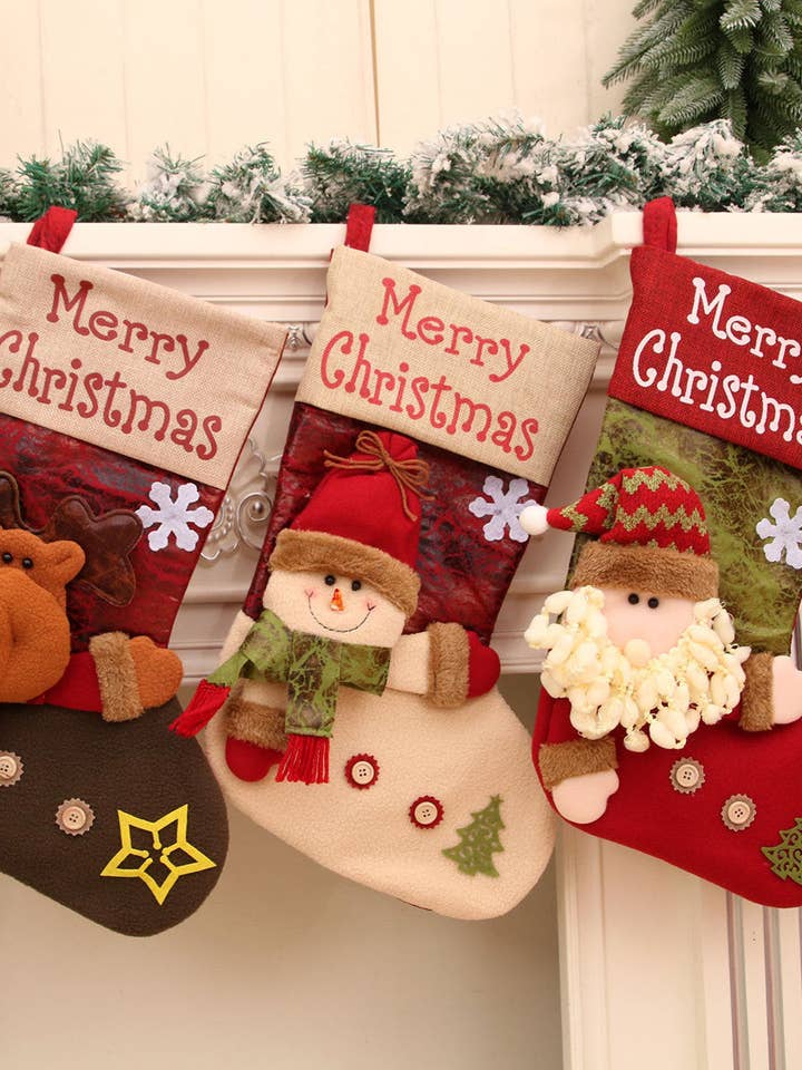 Natal 🎄 Decorações de Natal 🎄 Meias de Natal Decorações de Natal por atacado de VividLux