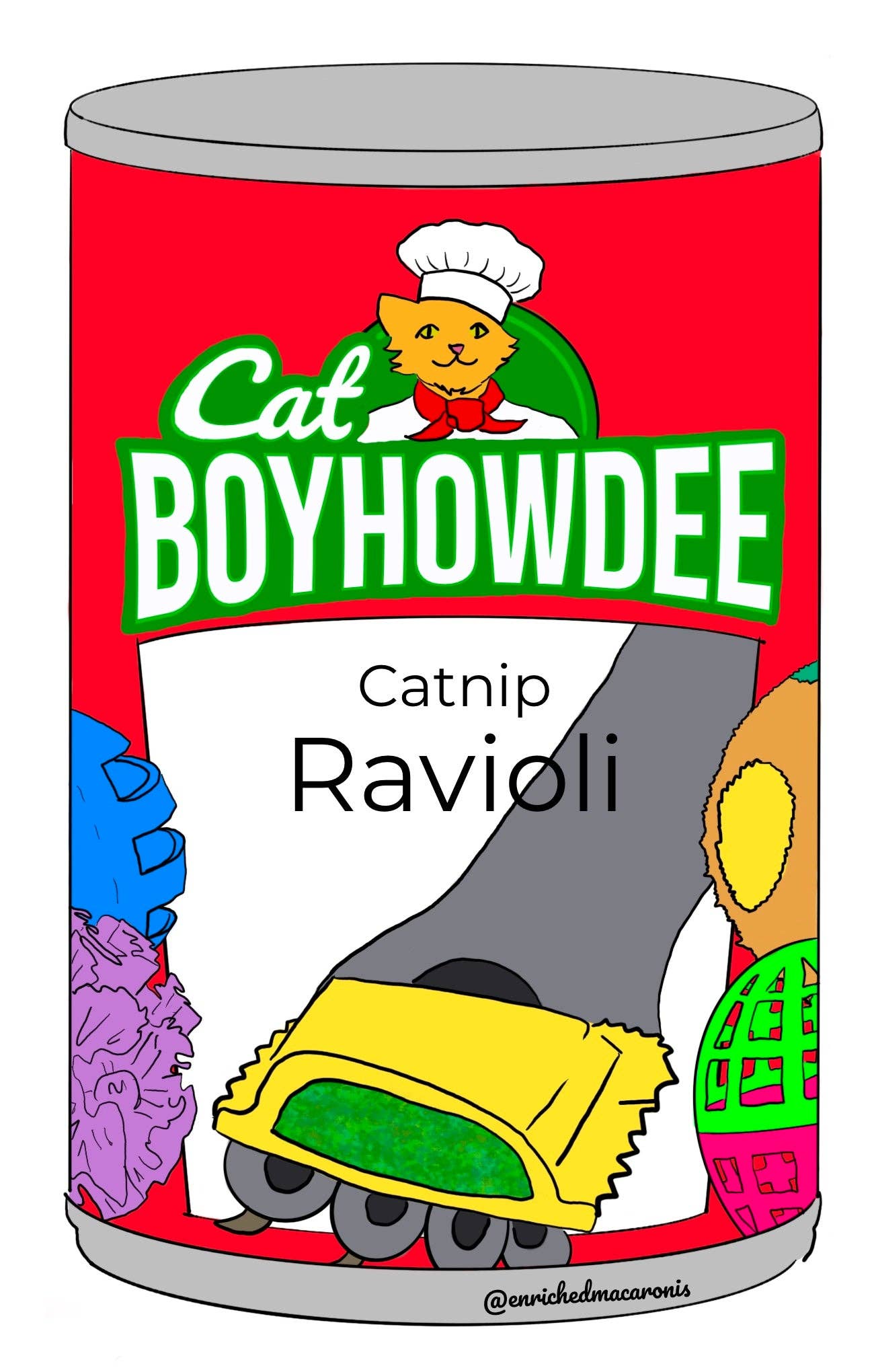 Enriched Macaroni Products - Wholesale Sticker - Sticker - Can Parody2