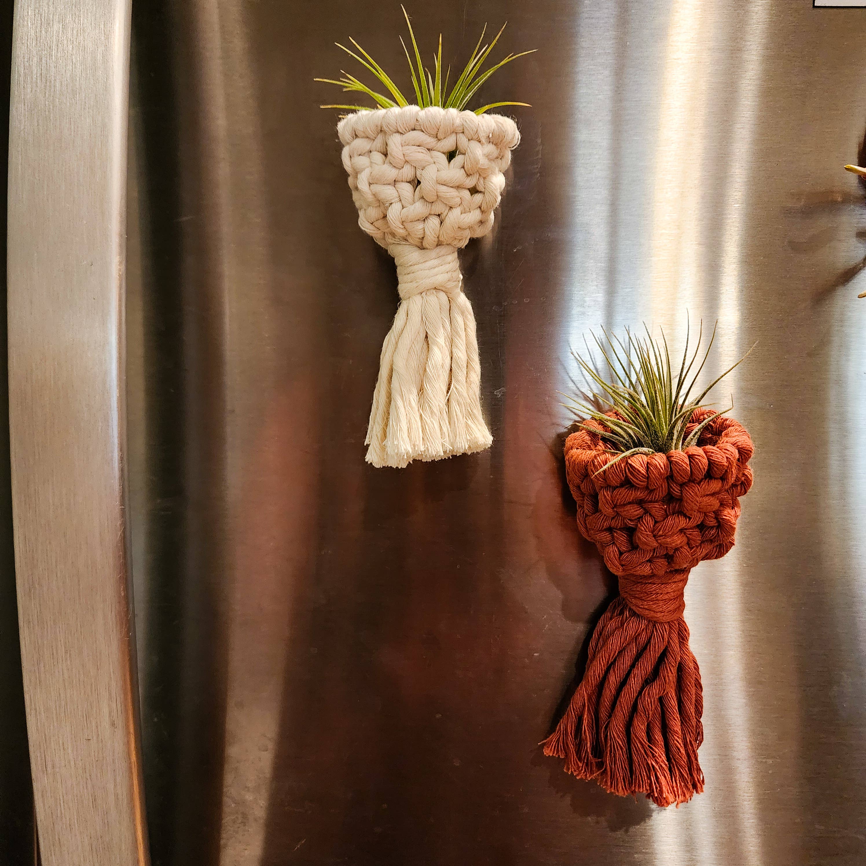 Handmade By Uruba - Vendita all'ingrosso Fioriere a sospensione - Porta Piante Aeree Magnetico per Frigorifero | Accessori per Piante Fatti a Mano5