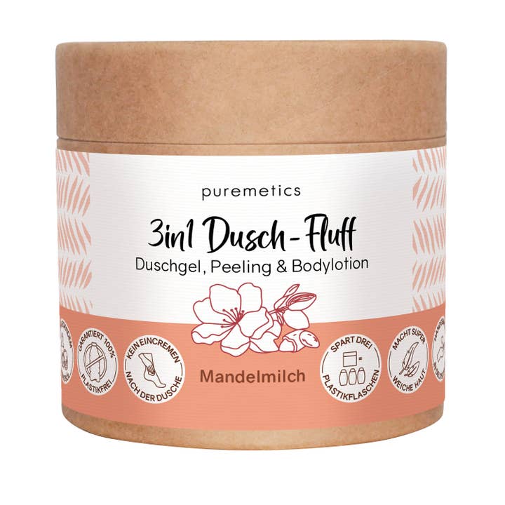 puremetics GmbH - Wholesale Body Wash/Shower Gel - 3-in-1 shower fluff 'almond milk'