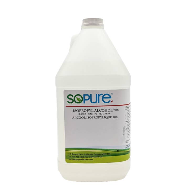 SoPure - Wholesale Hand Sanitizer - Isopropyl Alcohol 70% 4 L