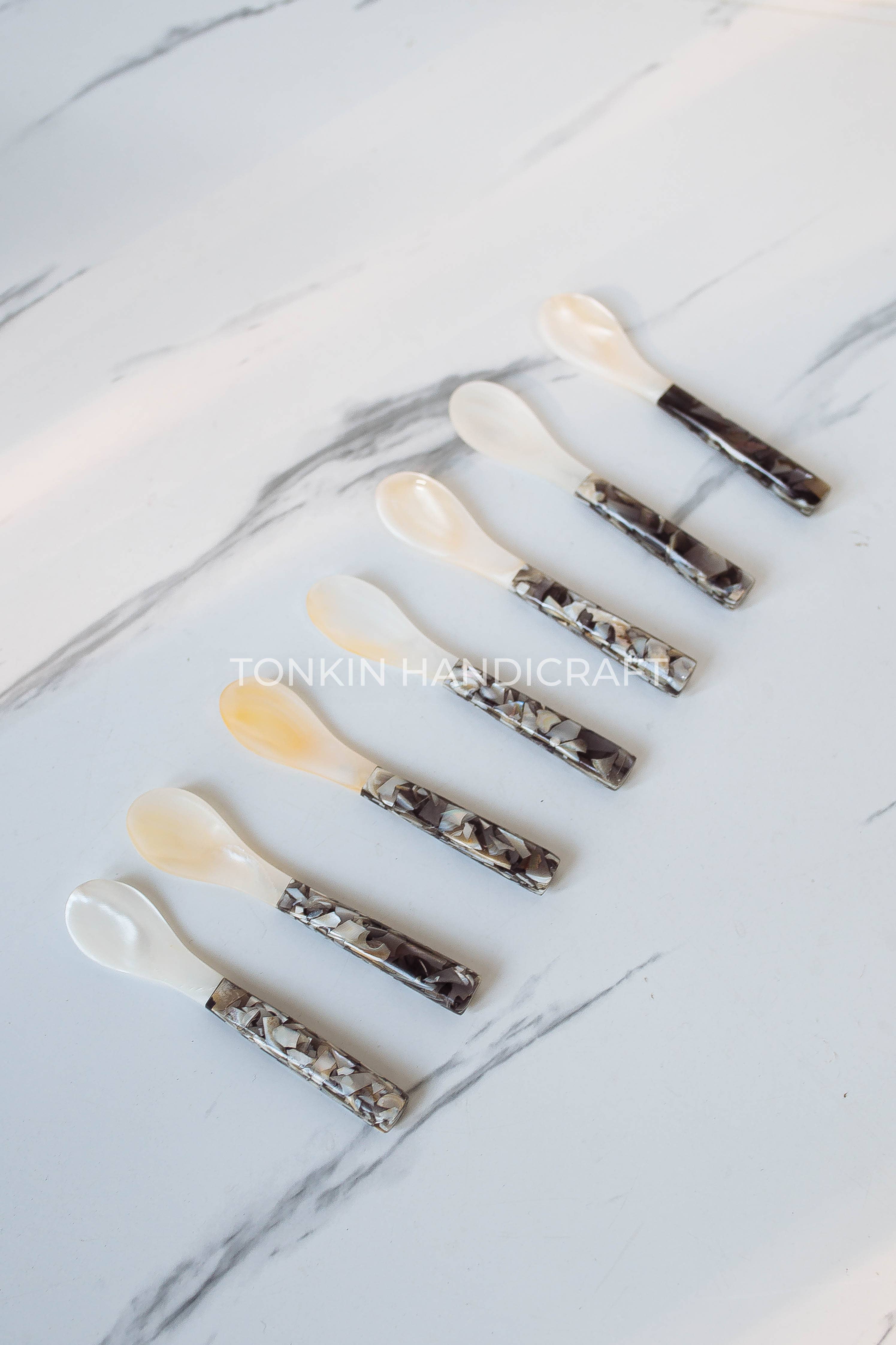 Tonkin Handicraft - Wholesale Table Spoon (Cutlery) - Bla Mother of Pearl Seashell Spoon12