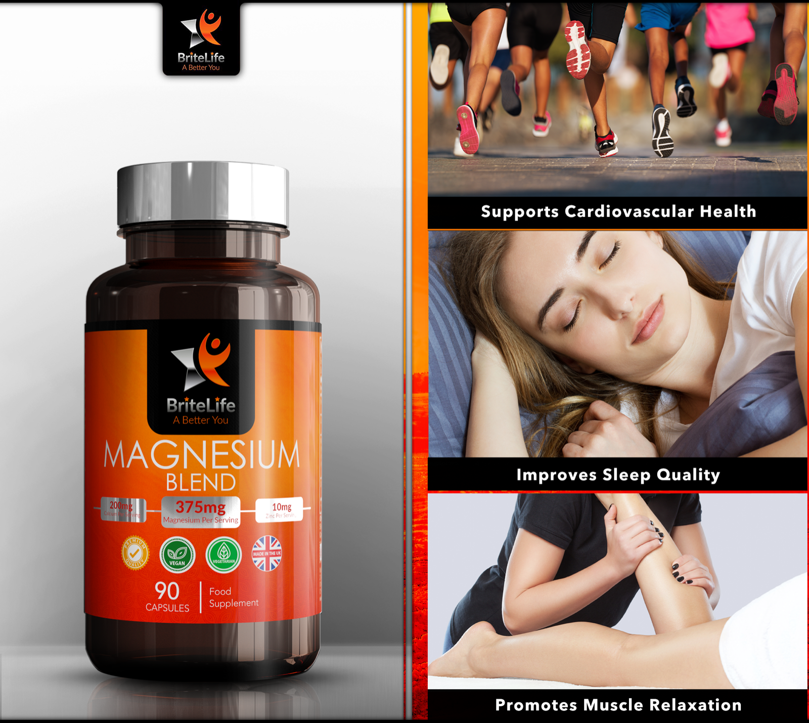 Focus Supplements – wholesale Oral supplement/vitamin – Magnesium Blend (375mg) 90 Capsules3