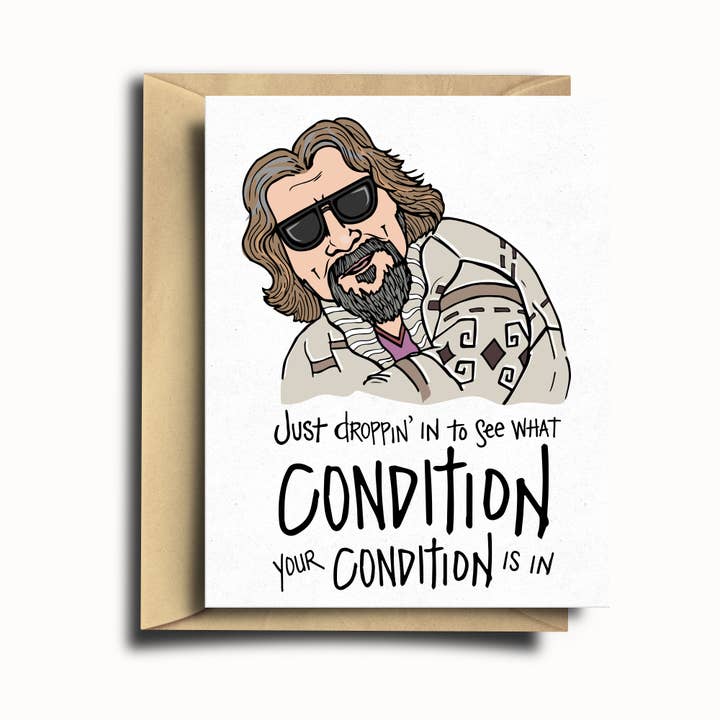 SOMETHING OF A DANDY - Wholesale Sympathy Card - The Dude Condition Sympathy Card