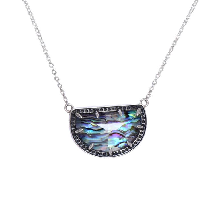 Krush Kandy - Wholesale Pendant/Charm Necklace - Happy Days Stone Slab Necklace