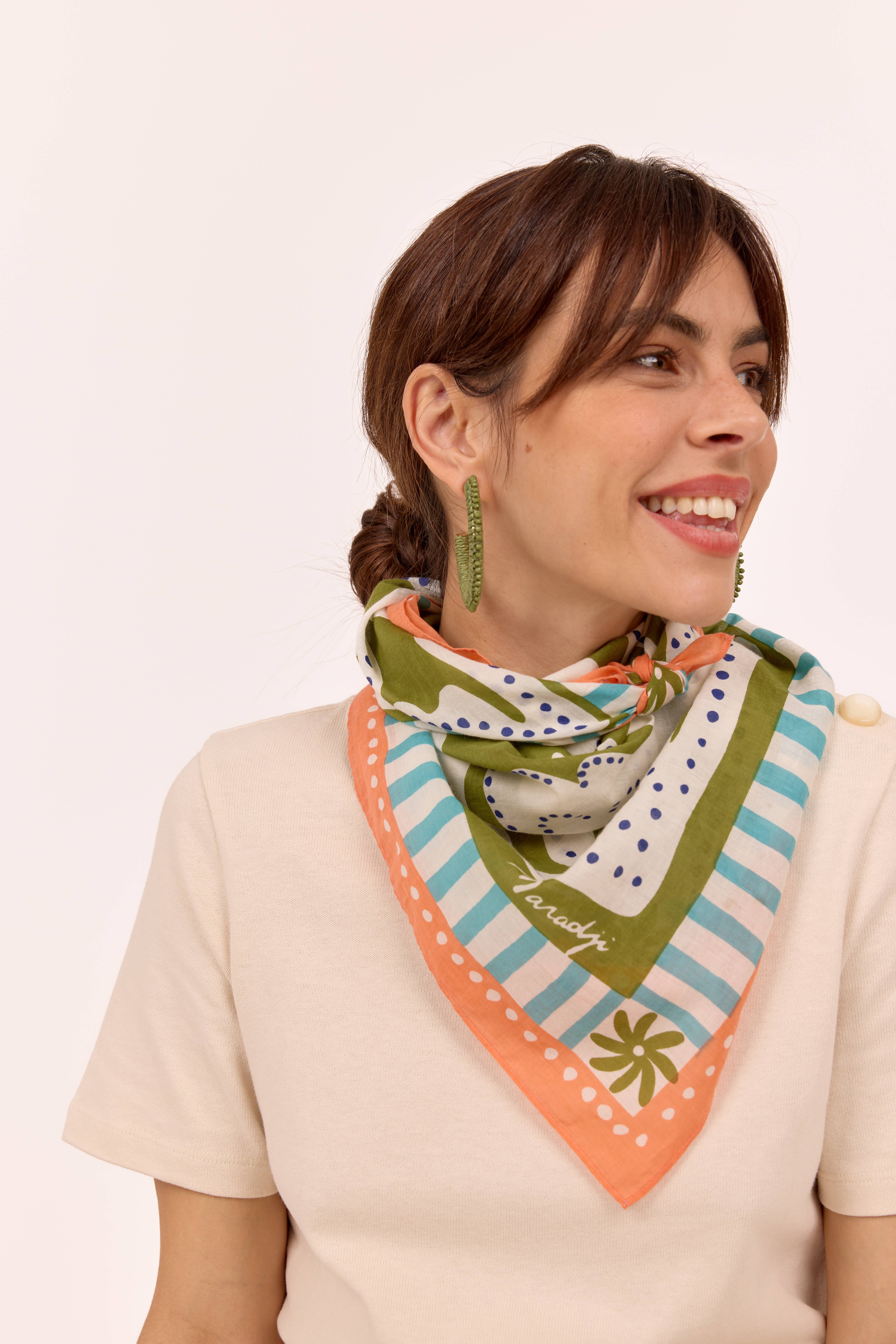 Maradji – Engroshandel Hoops – Chiara øreringe i raffia og perler3