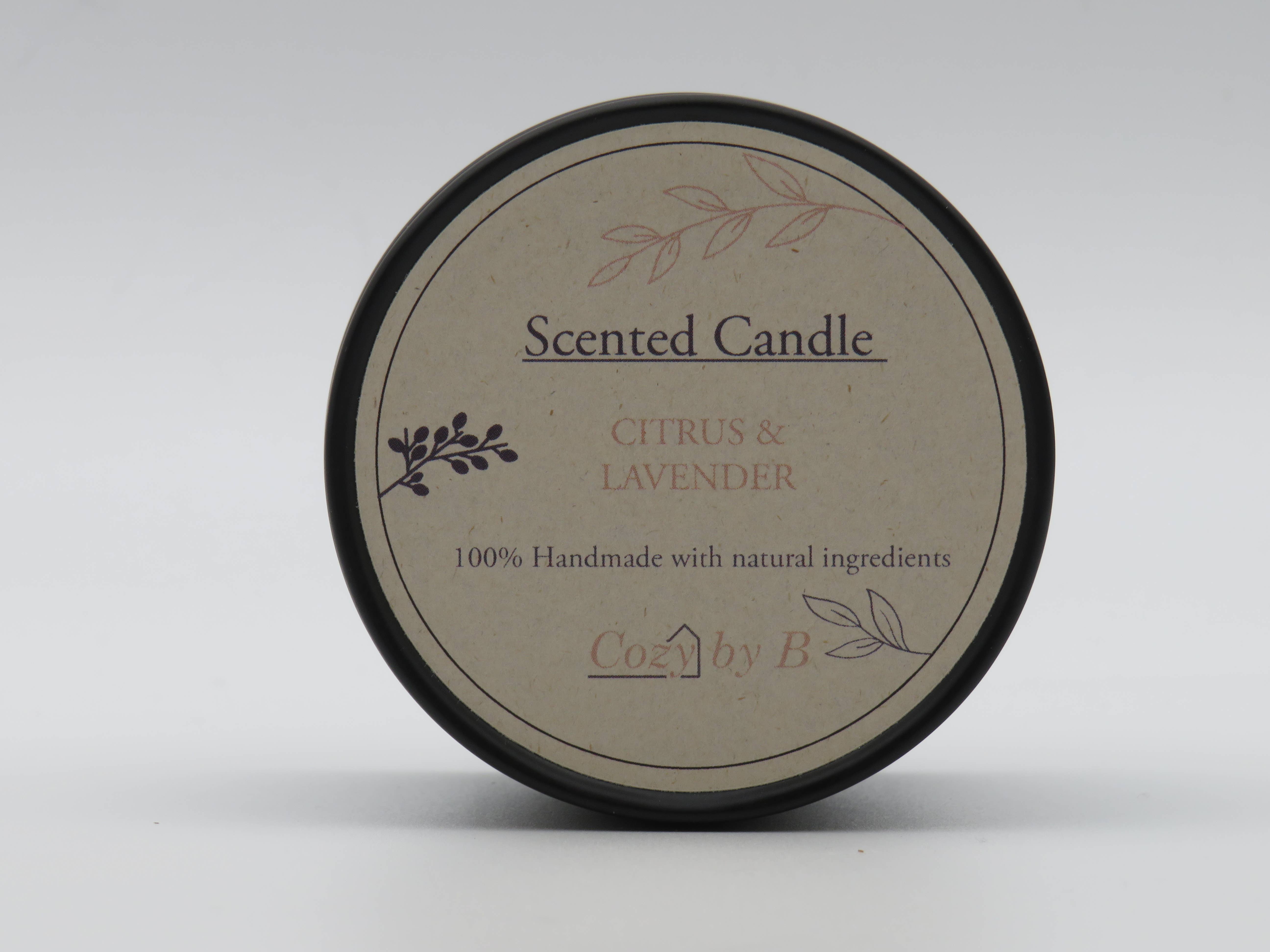 Cozy by B - Wholesale Jar/Filled Candle - Scented Candle Citrus & Lavender1