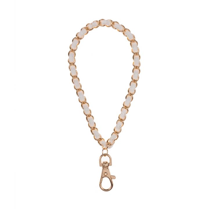 Summer White Gold Phone Wristlet for wholesale by Miami Chains & Co.