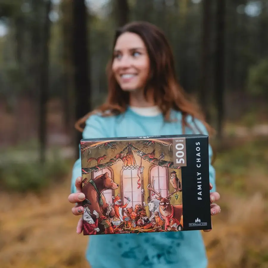 The Montana Scene - Wholesale Puzzle - Adult - Family Chaos Puzzle - 500 Pieces1