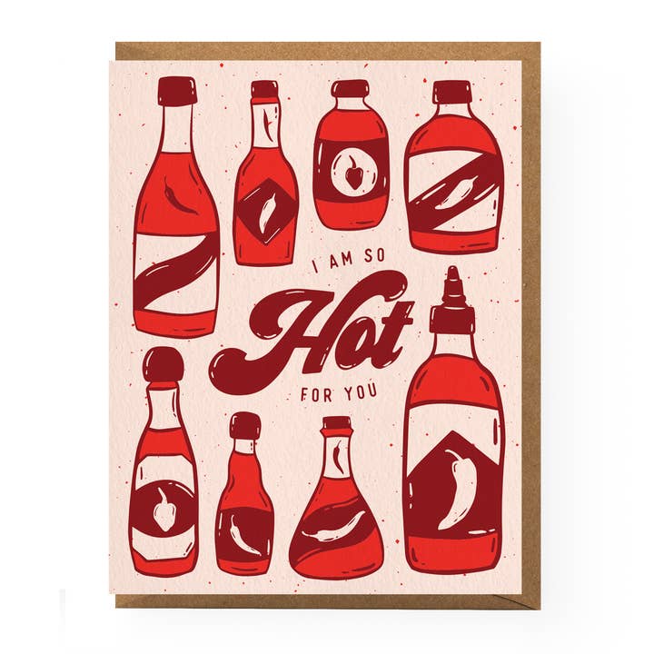 Boss Dotty Paper Co. - Wholesale Love card - Hot Sauce Love Card