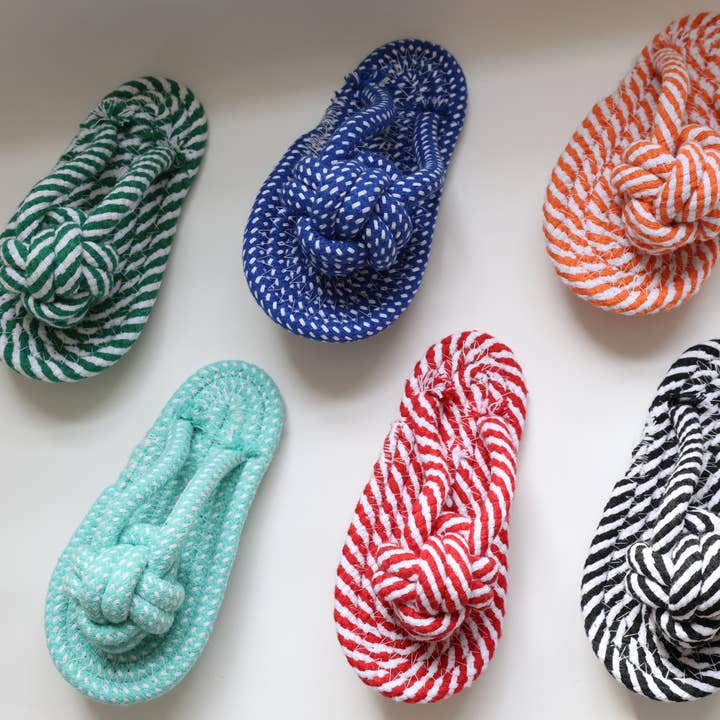 Monli Handcrafted Pet Toys - Vendita all'ingrosso Giocattolo di corda - Cani - Giocattolo per cani a forma di pantofole fatte a mano, giocattoli divertenti per cani5