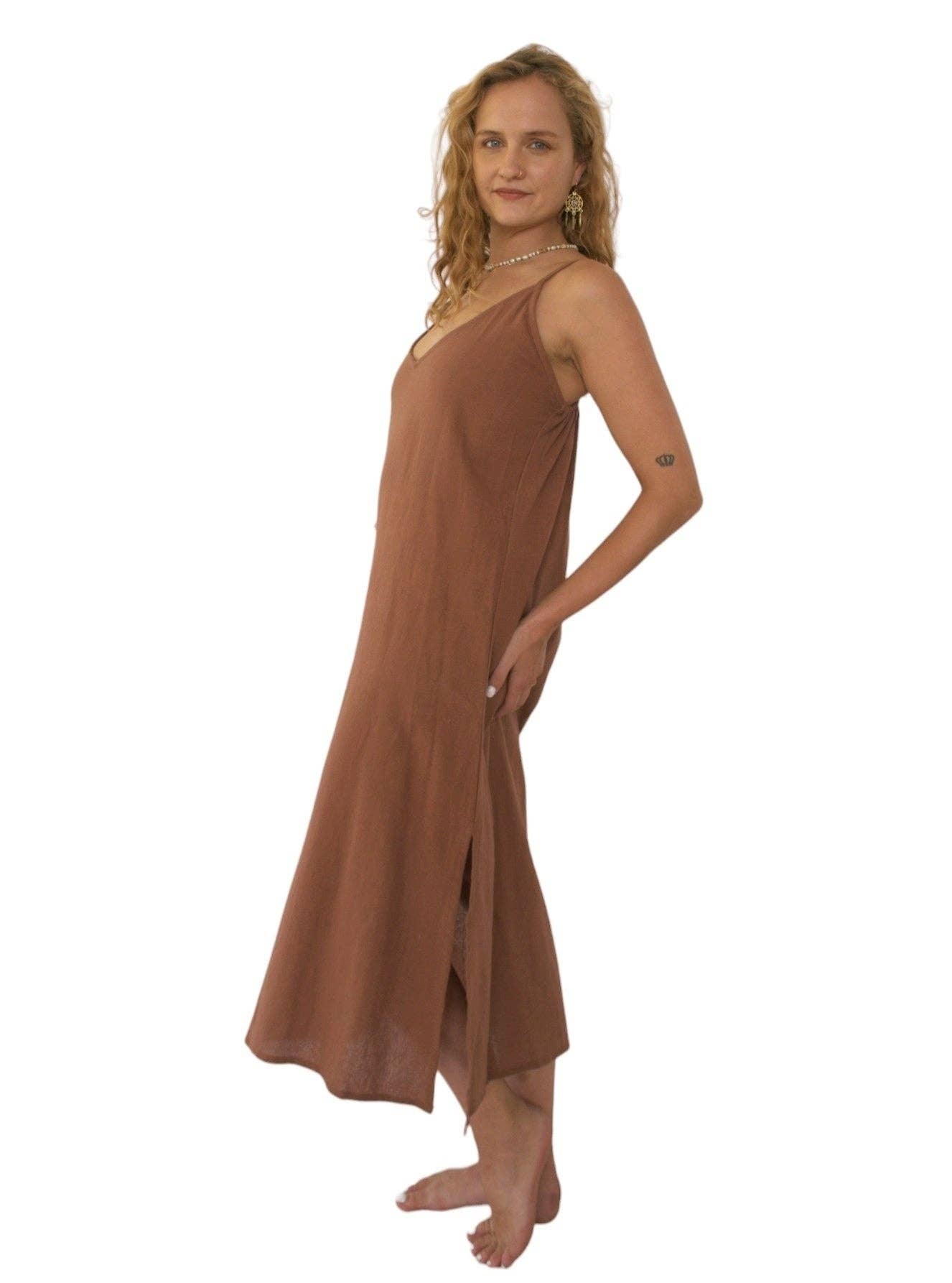 Sacred Ceremony - Wholesale Dress - Women's - Organic Cotton Terracotta Dress