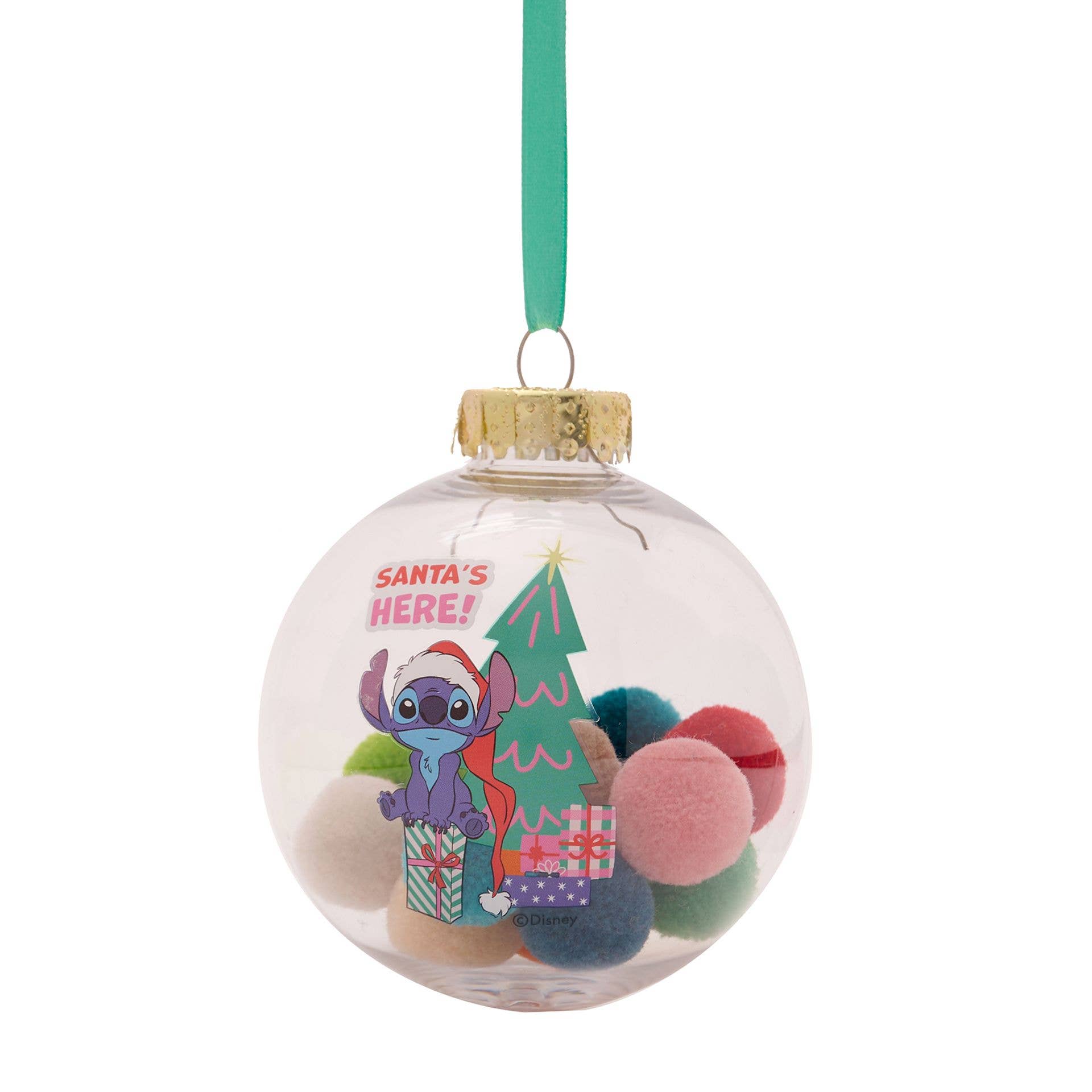 WIDDOP and Co. - Vendita all'ingrosso Decorazione natalizia - Set Disney di 7 palline di Stitch con pon pon3