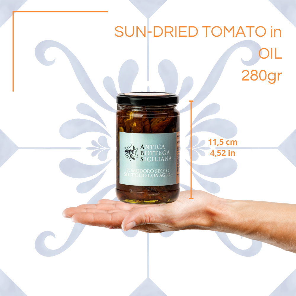 Antica Bottega Siciliana - Wholesale Gedroogde kruiden - Gedroogde tomaat in olie met Nubische knoflook - 280 g3