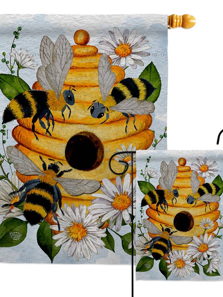 Flag Purple Bouquet Floral Garden Friends Butterfly House for wholesale by Two Group Flag Co