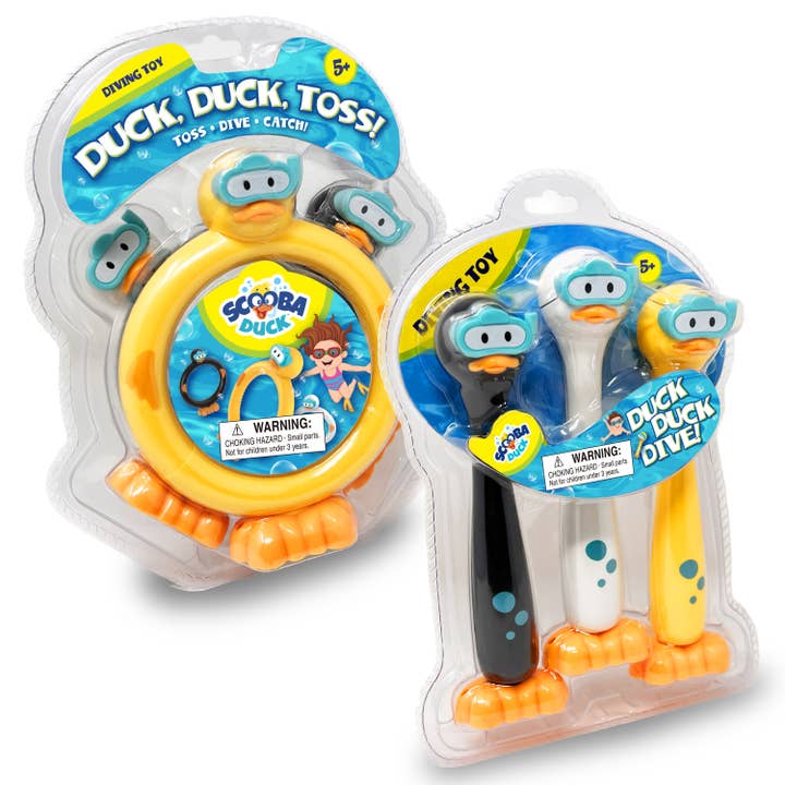 Thin Air Brands - Wholesale Toy Set - Kids - Scooba Duck Assorted Dive Toys and Rings
