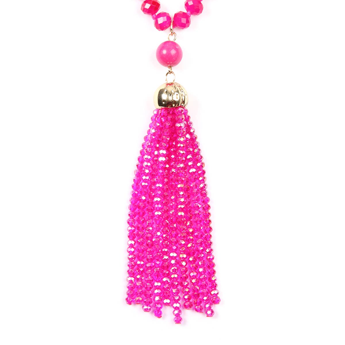 MYS Wholesale Inc - Wholesale Pendant/Charm Necklace - Rondelle Tassel Pendant With Polycord Necklace3