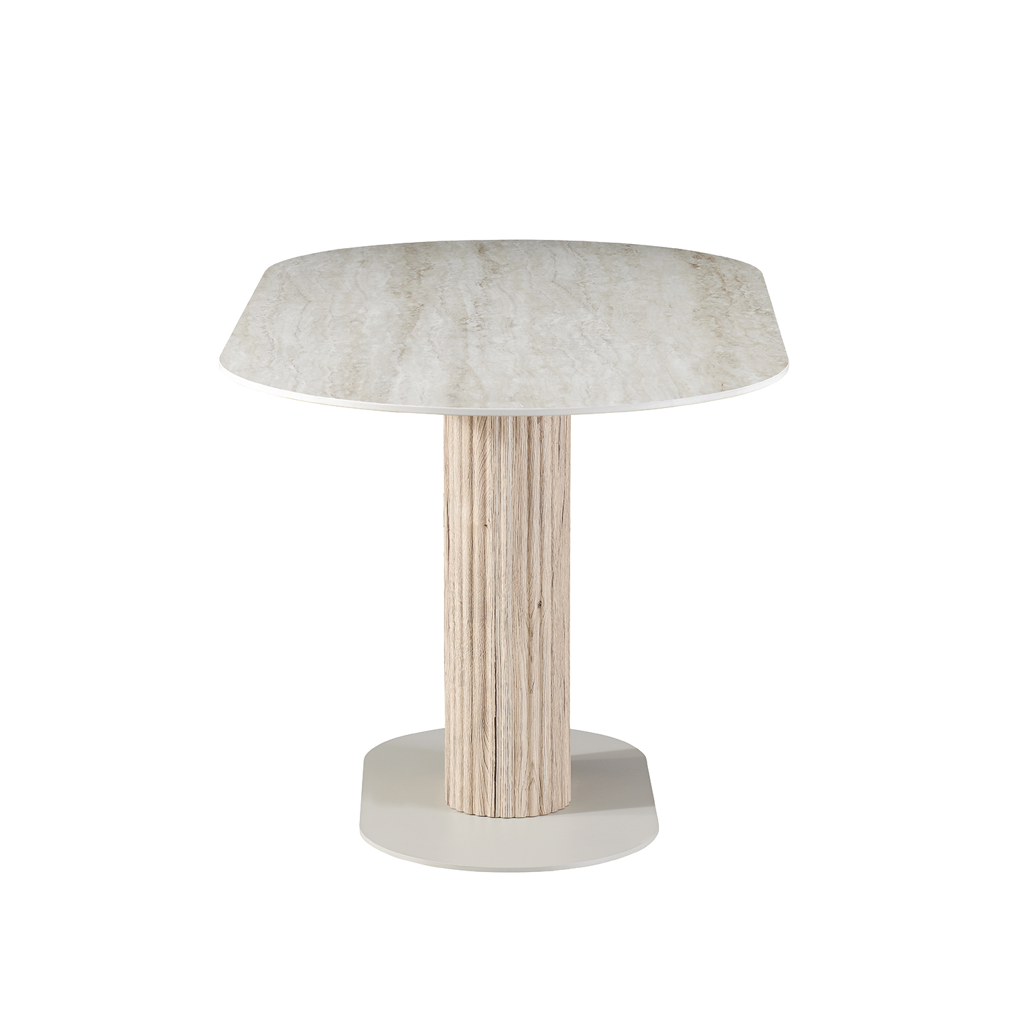 Opjet Paris – wholesale Side table – Oval dining table natura L160 W80 H76cm2